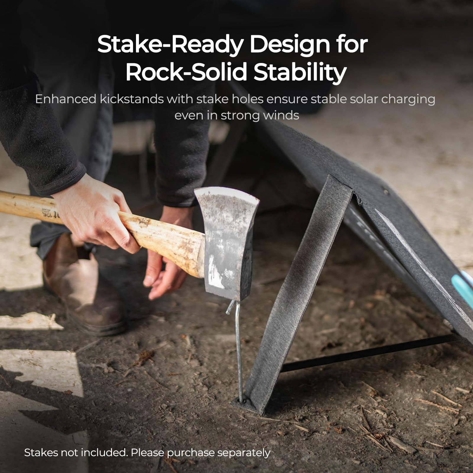 Renogy 100 Watt Portable Solar Panel, N-Type Foladable 100W Solar Panels w/Kickstands, 25% High Efficiency Solar Charger for Power Station, USB-A&Type-C Output, for Camping, RV, SUV, Off-Grid Outdoor - Image 5