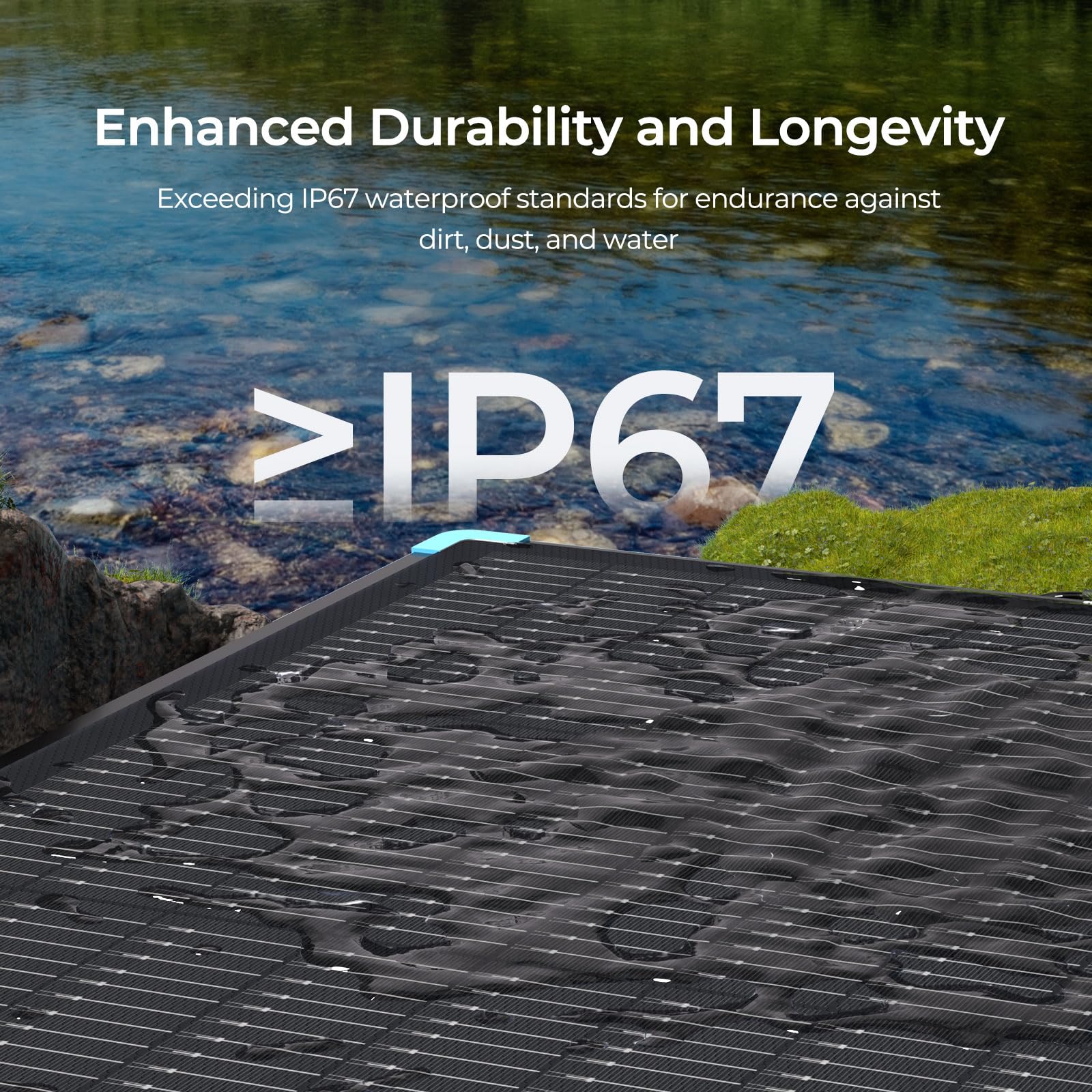 Renogy 100 Watt Solar Panel Suitcase, N-Type 100W Portable Foldable Solar Panels, 25% High Efficiency with 19% Lighter, Fast Setup with Kickstands, IP67 Waterproof for RV, Camping, Off-Grid, Blackouts - Image 6