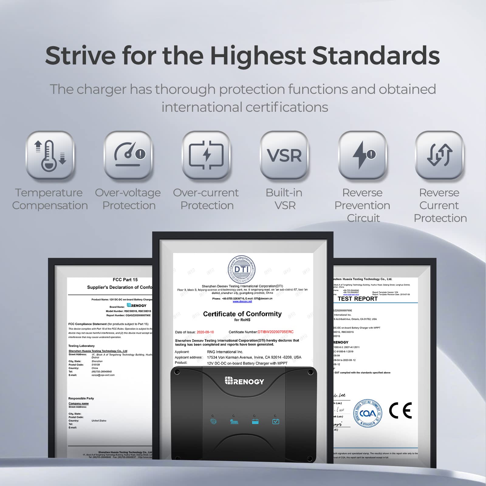 Renogy 12V 50A DC to DC Battery Charger with MPPT, On-Board Battery for Gel, AGM, Flooded and Lithium Batteries, Using Multi-Stage Charging, Solar Panel and Alternator - Image 7