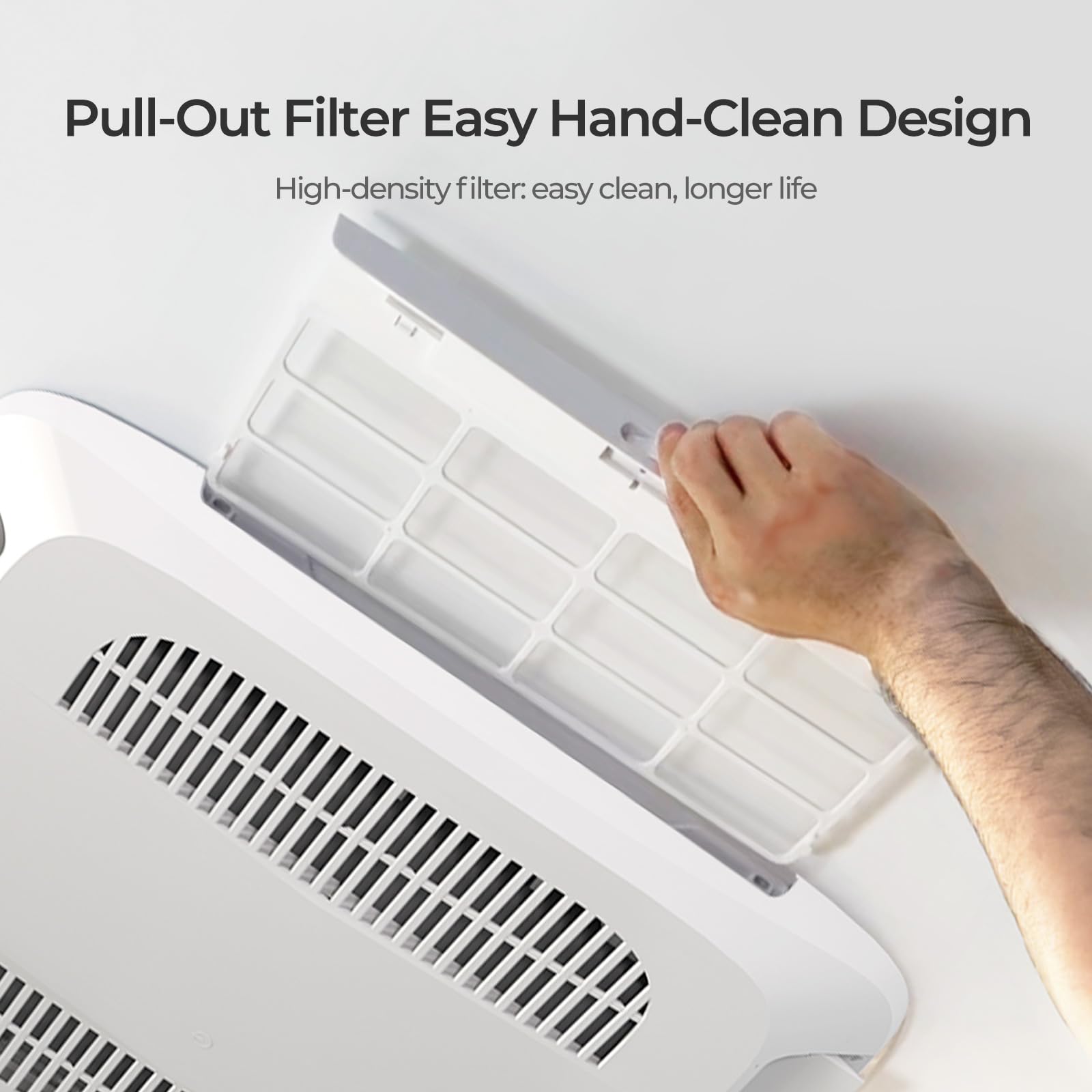 Renogy 15,000 BTU 3-in-1 RV Air Conditioner with Heat Pump, Ultra Quiet 43dB, Fast Cooling & Heating for Up to 30㎡, 350 CFM Dual-Motor System, Low-Profile Rooftop AC w/HD Filter, UV-Resistant Housing - Image 7