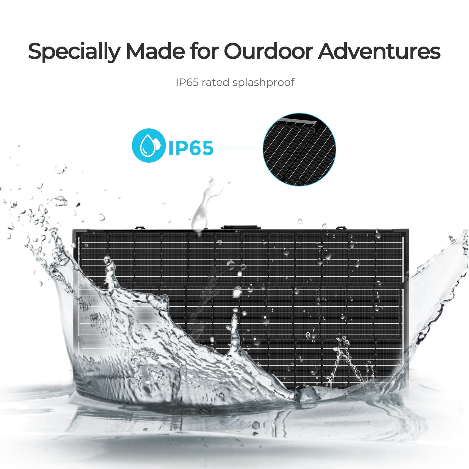 Renogy 200W 12V Portable Solar Panel Suitcase with Waterproof 20A Charge Controller, Foldable 200W Solar Panel with Adjustable Kickstand, Solar Charger for Power Station, RV, Camping, Off Grid - Image 6