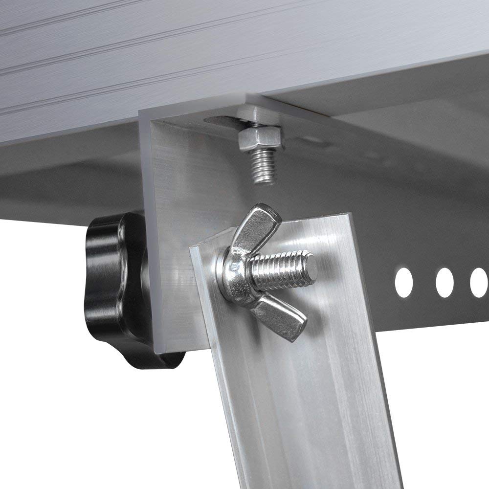 Renogy 28in Adjustable Solar Panel Mount Brackets, with Foldable Tilt Legs on Any Flat Surface for RV, Roof, Boat, Any Off-Grid Systems - Image 5