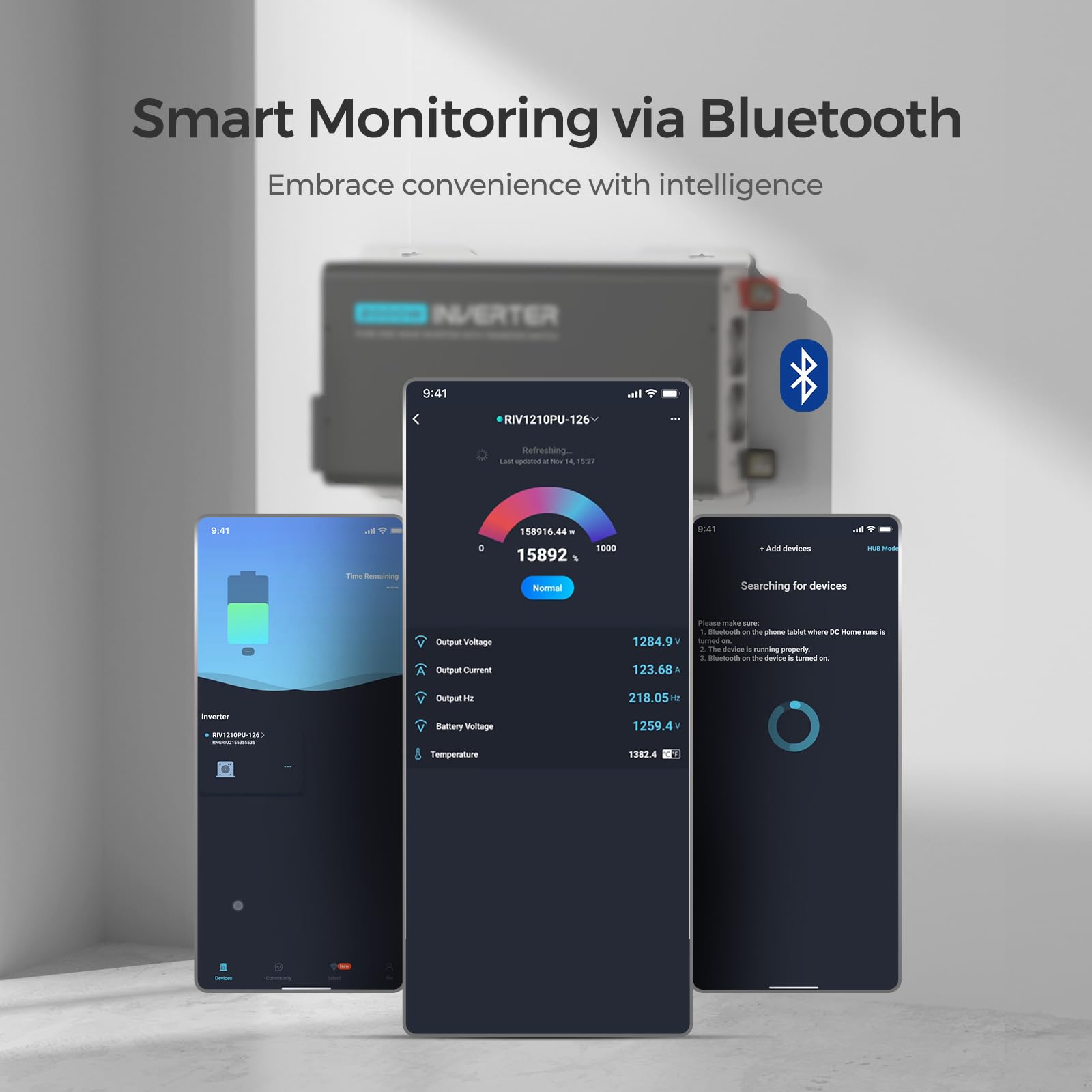 Renogy Inverter PUH, 2000W Pure Sine Wave Power Inverter with UPS Transfer Switch & Bluetooth, 12V DC to 120V AC Converter for RV, Truck, Home,Camping - 4000W Surge Power, Remote Monitoring - Image 3